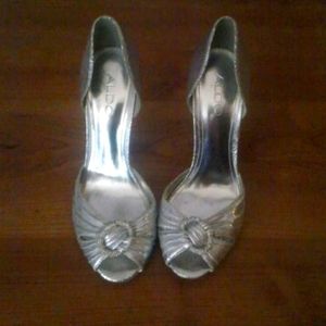 Aldo silver high heels
